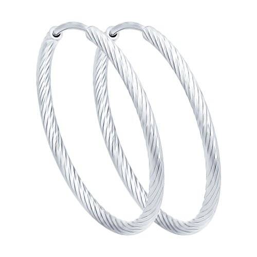 Серебро серьги конго 30мм 94140003 Sokolov