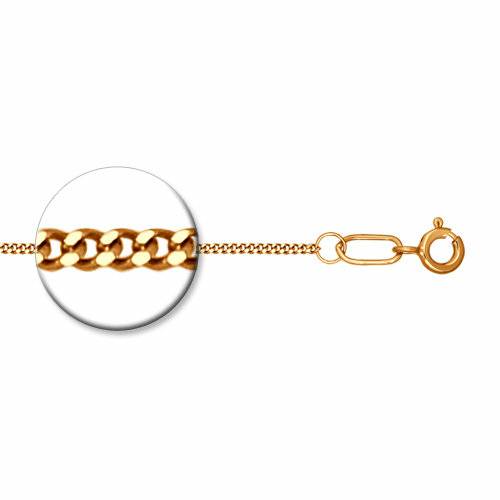 Серебро цепь панцирное золочение 988020402 Sokolov 45(р)