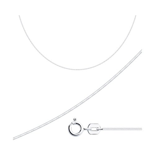 Серебро цепь родий 94074431 Sokolov 45(р)