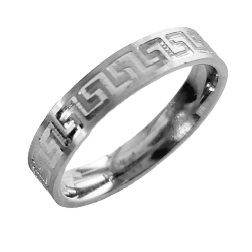Серебро кольцо Ш5ММ. родий 93079 19,5(р)