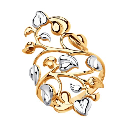 Серебро кольцо золочение 93010594 Sokolov 17,5(р)