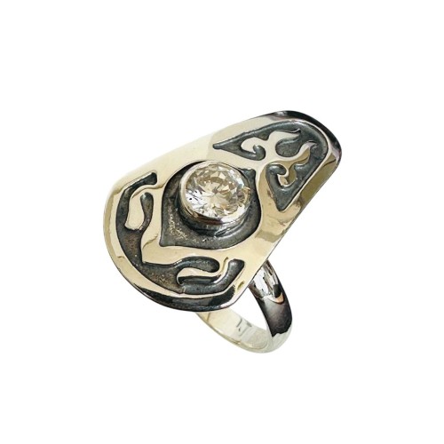 Серебро кольцо фианит к-25-58фб Казахстан 18,5(р)