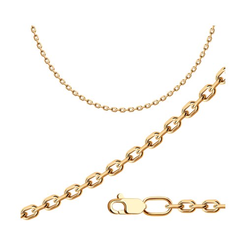 Серебро цепь золочение 93-180-02040-1 Diamant 45(р)