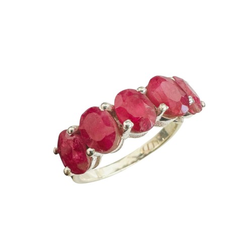 Серебро кольцо 4,4г рубин 94304 19,5(р)