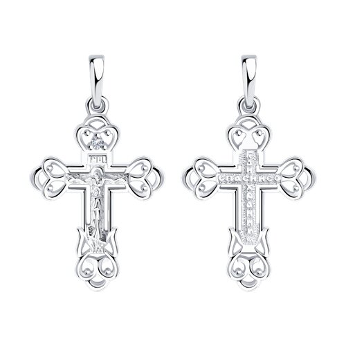 Серебро подвеска без вставок родий 94-131-00819-1 Diamant