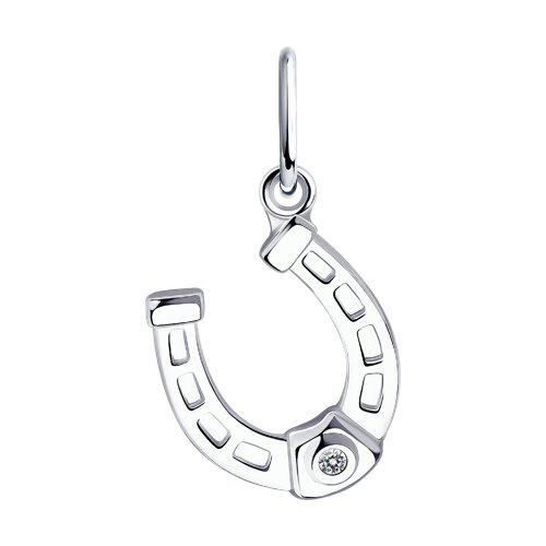 Серебро подвеска родий 94-130-01083-1 Diamant