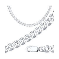 Серебро цепь родий 96-180-06100-1 Diamant 50(р)