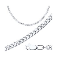 Серебро цепь родий 96-180-02120-1 Diamant 50(р)