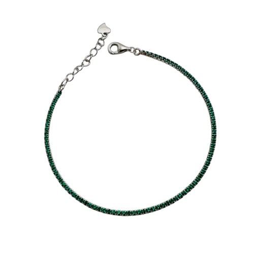 Серебро браслет 2,5г наноизумруд 94347 17(р)