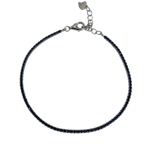 Серебро браслет 2,6г наносапфир 94351 17(р)