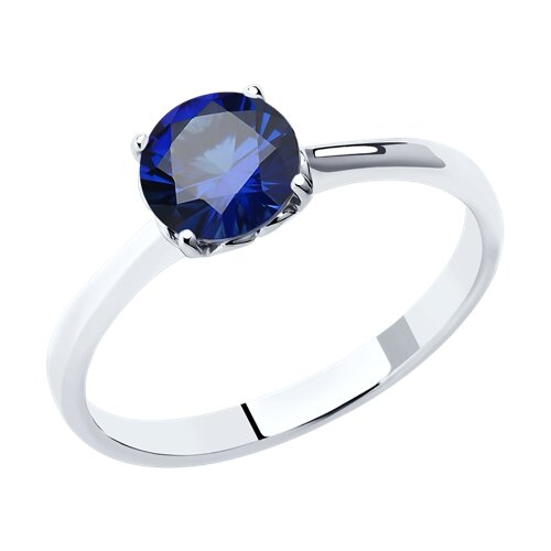 Серебро 925 пробы кольцо корунд родий 88010056 Sokolov 18(р)