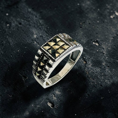 Серебро 925 пробы кольцо 5,3г марказит 94406 19,5(р)
