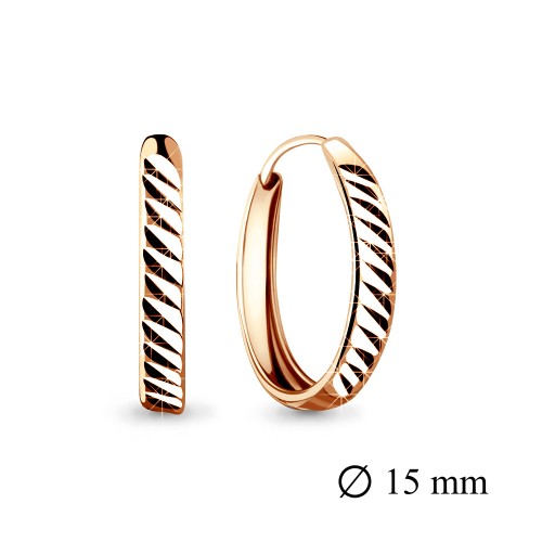 Серебро 925 пробы серьги конго без вставок золочение 32095.6 AQUAMARINE