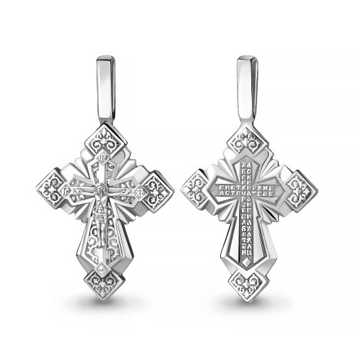 Серебро 925 пробы подвеска без вставок родий 14770.5 AQUAMARINE