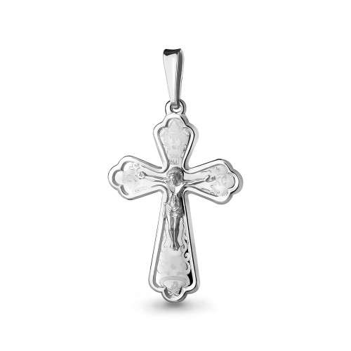 Серебро 925 пробы подвеска без вставок родий 10311.5 AQUAMARINE