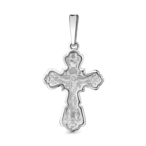 Серебро 925 пробы подвеска без вставок родий 10190.5 AQUAMARINE