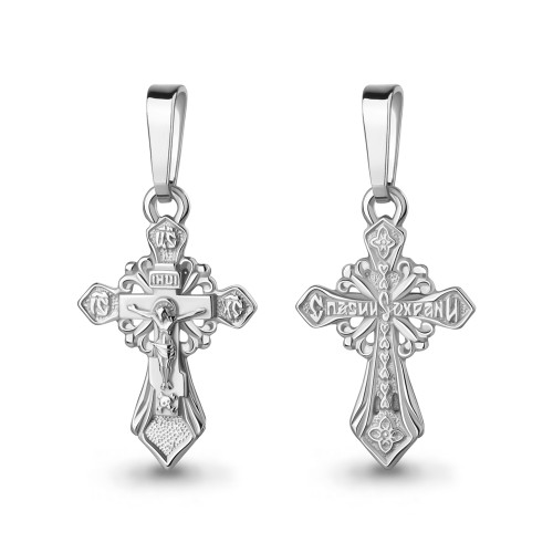 Серебро 925 пробы подвеска без вставок родий 11157.5 AQUAMARINE