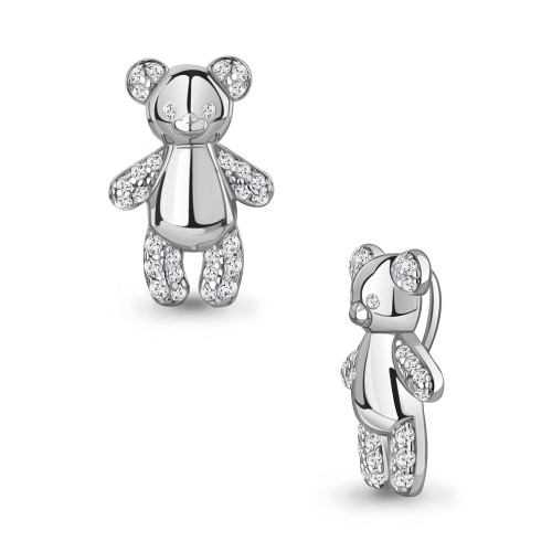 Серебро 925 пробы подвеска фианит родий 24593А.5 AQUAMARINE