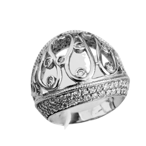 Серебро кольцо фианит родий 1450/9 17 Украина Агни 17(р)