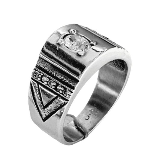 Серебро кольцо печатка мужская фианит оксид 1746 Украина Агни 20(р)